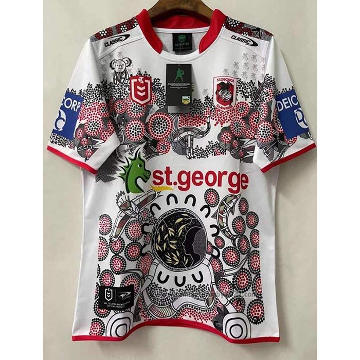 Camiseta St George Illawarra Dragons Rugby 2021 Indigena